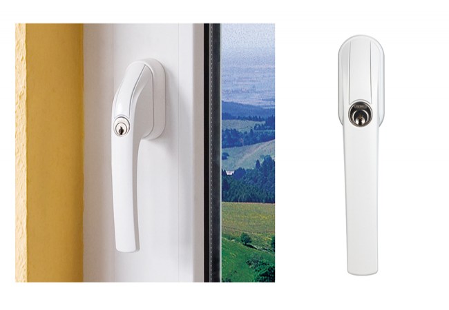 Abus FG300 Lockable Window Handle White DIN 18267 Class 2 Keyed Alike Option