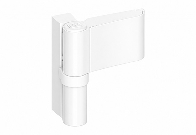 Wala AXS K-1720456X PVC Door Hinge 2-Wing Adjustable 3-Way 120kg White RAL 9016