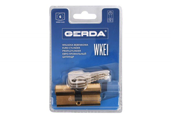 Gerda E1 35/45 Cylinder Insert Brass PN-EN 1303:2007 Class C Corrosion Resistant