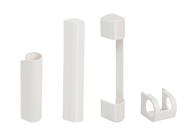 Winkhaus activPilot Concept PVC Hinge Cover Set White RAL 9016 RC Class (4 pcs)