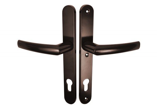 Klamka GAJA 92.32 WB Lever Handle Long Backplate 92 mm Spring Assist Brown