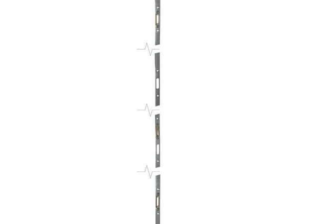 LOB RPL200L04R adjustable flat strip, right, 2-hook, white galvanized