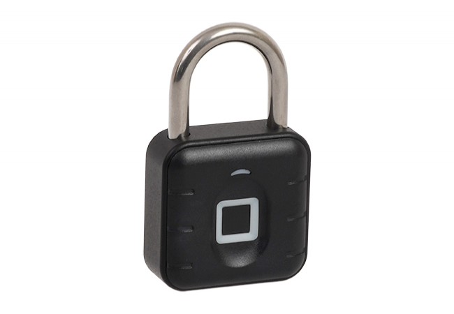 OPEL 45 Fingerprint Padlock IP67 Waterproof Multi-User Black Stainless Steel