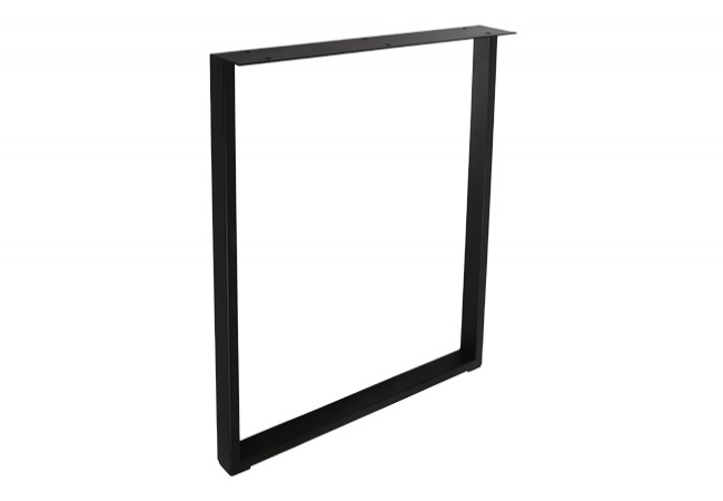 Noga LOFT Table Leg 720x500mm Black Steel 40mm Profile for Dining and Office Tables