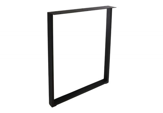 Noga LOFT Table Leg 720x500mm Black Steel 40mm Profile for Dining and Office Tables