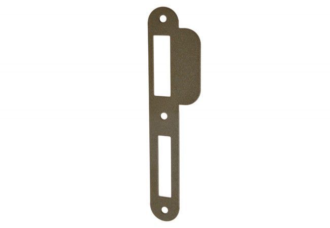 WILKA 9047/1026223 Flat Strike Plate 24x170x3 mm Nickel Left Non-Rebated Doors