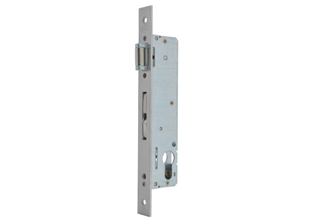 CVL 194V Roller-Latch Mortise Lock Flat Faceplate 24x6 mm for Aluminum Steel Doors 100kg