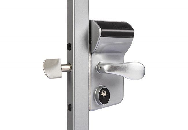 Locinox Leonardo LLKZ Mechanical Code Lock for Sliding Gates 50x50mm Silver Automatic Code Reset