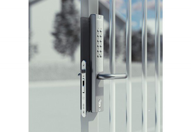 VERA Electronic Code Lock Battery Powered IP66 Silver for Mortise 60mm Outdoor Use