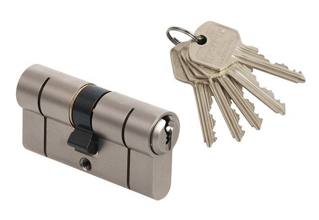 Łucznik E8 30/60 Euro Cylinder Lock Atest 6.D Anti-Bumping Satin Nickel Class C