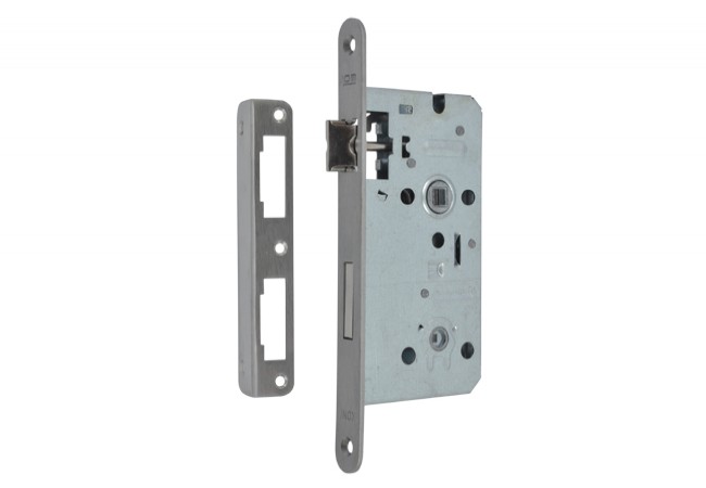 LOB 72/50 Mortise Bathroom Lock Stainless Steel INOX Universal L/R 100kg