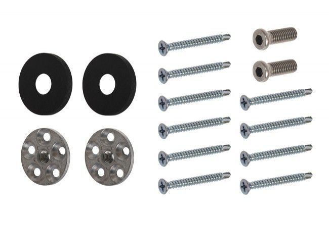 WALA PA Single-Sided Handle Mounting Bracket Black Anodized for PVC Profile