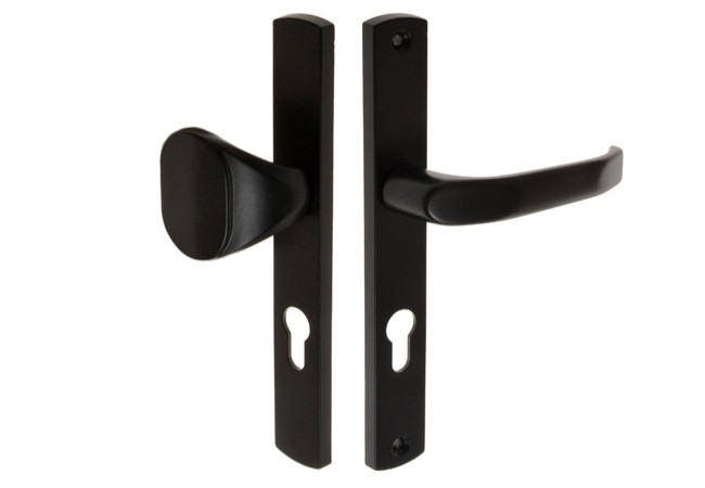 GAMAR DIANA (ST-27) Door Pull-Handle and Lever Set Black Lacquered Aluminium