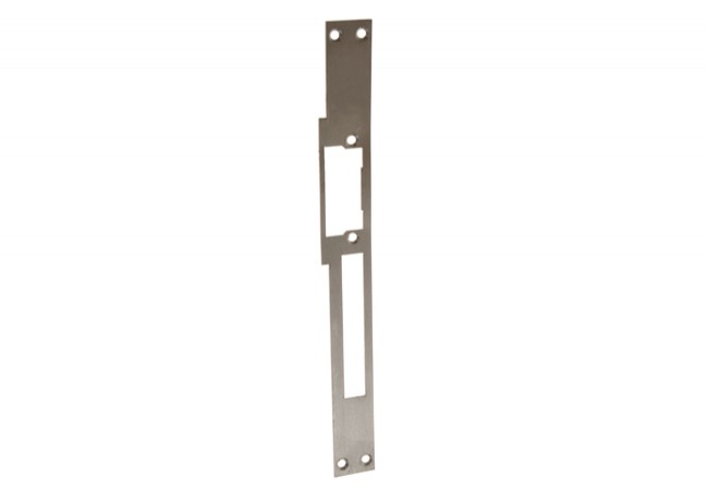 RFT JiS 902EP/24-RFT Right Flat Strike Plate with RFT Fin INOX 250x24mm