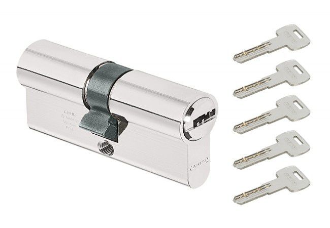 ABUS D45 30/50 Euro Cylinder Lock Nickel 5 Dimple Keys DIN EN 1303 Certified