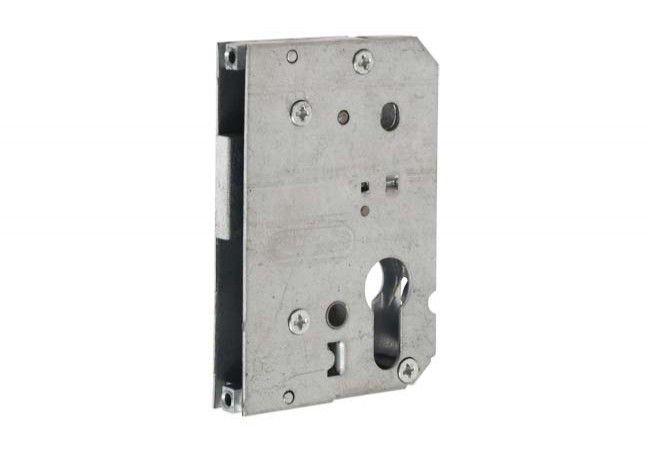 Upper repair lock backset 55mm for multi-point lock Metalplast-Częstochowa without front plate, white galvanized, universal