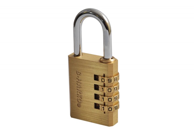 40mm brass combination padlock B-HARKO BH40 (4-digit code)