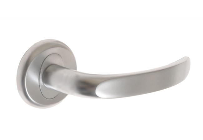 REGULUS T-141-104 G6 Door Handle Round Rosette Matte Chrome Double-Sided Set