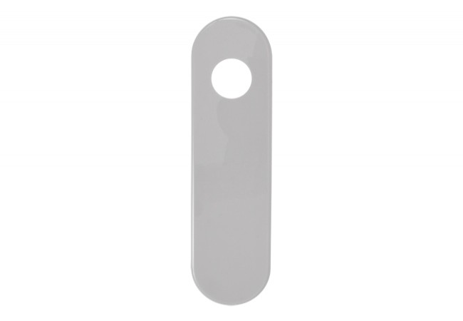 Assa Abloy AHW3200BL/0/PG Blind Rounded Escutcheon Polished Gray Steel Core
