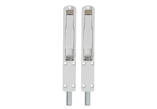 WALA WSN Surface-Mounted Short Door Bolt Set 145mm White Corrosion Resistant