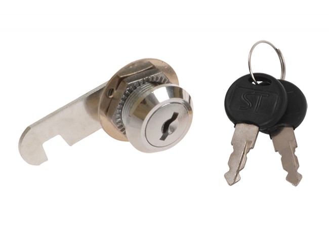 Zamek meblowy kasetkowy Cam Lock 16 mm Cylinder Straight Bolt Metal