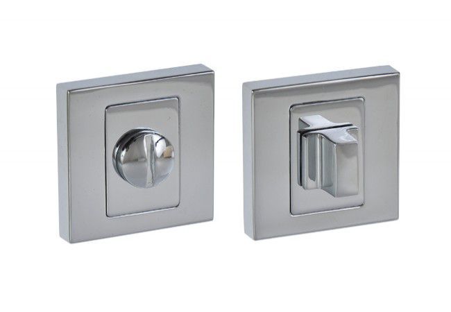 INFINITY Square WC Bathroom Escutcheon Chrome for APOLLO PLATON ITALIA WENUS CONCEPT NOVE Handles