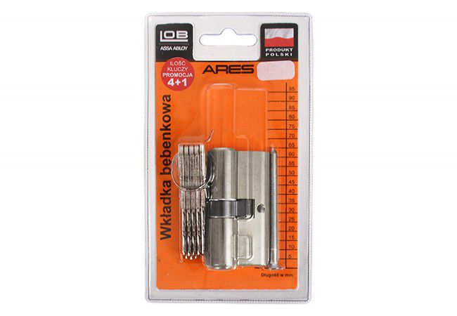LOB ARES WA54 Cylinder Insert 35/55mm Nickel EN 1303 Class 6 Durability