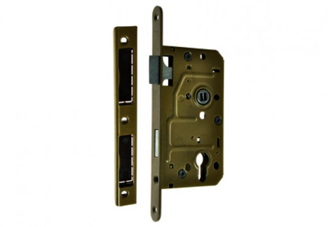 BOX 72/55 Cylinder Mortise Lock Left Hand Class C Corrosion Sand Lacquer 100kg