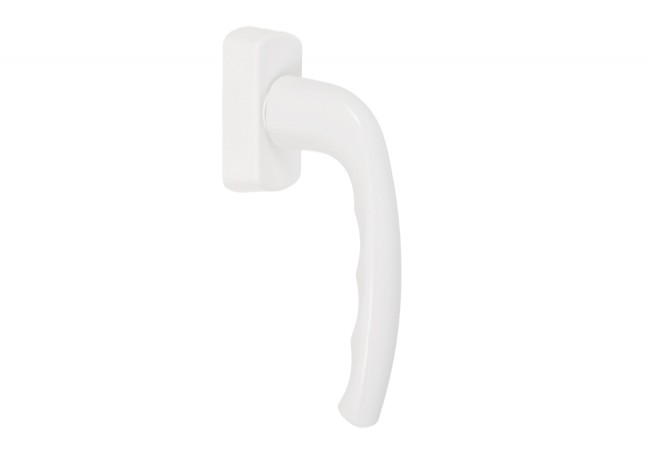 Hoppe New York Secustik Window Handle Adjustable Spindle 32-42mm White F9016