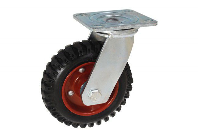 CKW-SGR 160K Swivel Caster Wheel 160mm Solid Rubber Tire 150kg Load Capacity