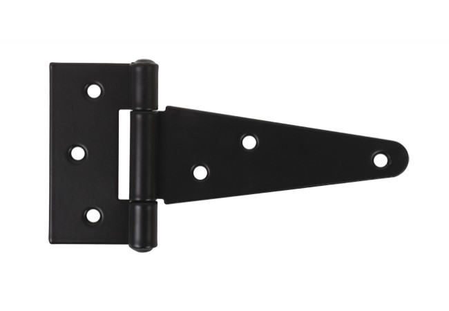 AMIG 550 T-Hinge 147x75x2 mm Black Steel Surface-Mount Gate Hinge