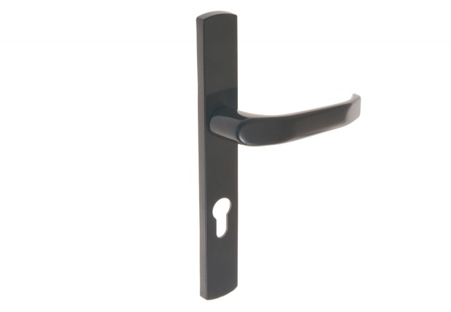 GAMAR DIANA ST-27 Door Handle Long Backplate Graphite 90mm European Standard