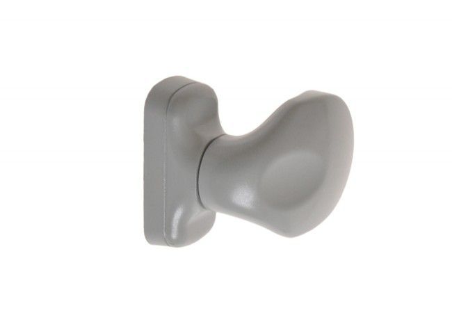 MASTER COMFORT 3064.6 Knob-Lever Door Handle Short Oval Backplate Silver RAL 9006