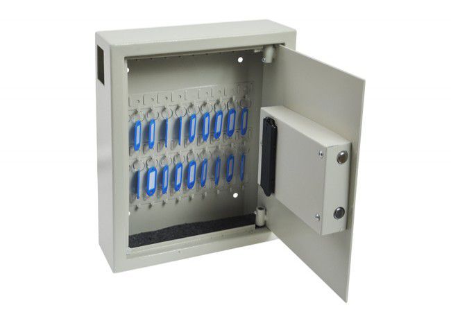 Electronic Key Deposit Locker 44 Keys Metal White Side Slot Programmable Code Lock