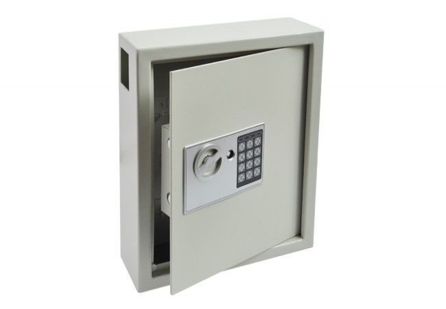Electronic Key Deposit Locker 44 Keys Metal White Side Slot Programmable Code Lock