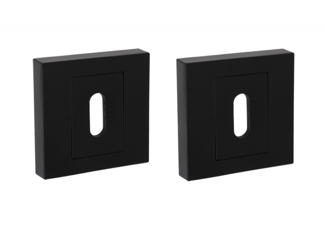 B-Harko KL Square Escutcheon Matte Black for Nigra Lever Handles