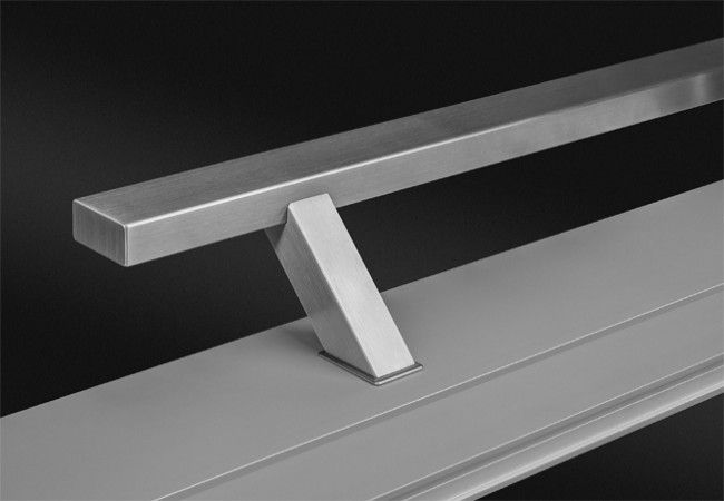 WALA Q45RX Single-Sided Offset Pull Handle 40x20mm Stainless Steel with Illuminated Button 800mm