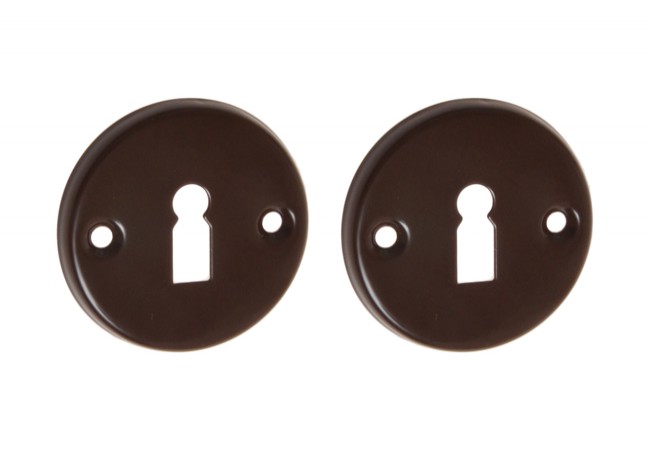 Szyld drzwiowy Door Escutcheon Plate Brown Keyless Sanitary Room Application