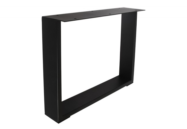 LOFT Table Leg 400x500 mm 80 mm Profile Matte Black Heavy Duty Single Piece