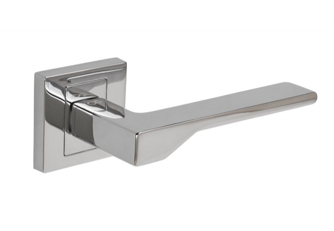 INFINITY NOVE KNV 700 Lever Handle Set Square Escutcheon Chrome for Interior Doors