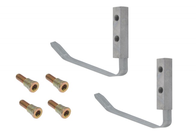 DR HAHN 60AT Mounting Plates 15mm for Two-Wing Hinge Set for Aluminum Steel Doors