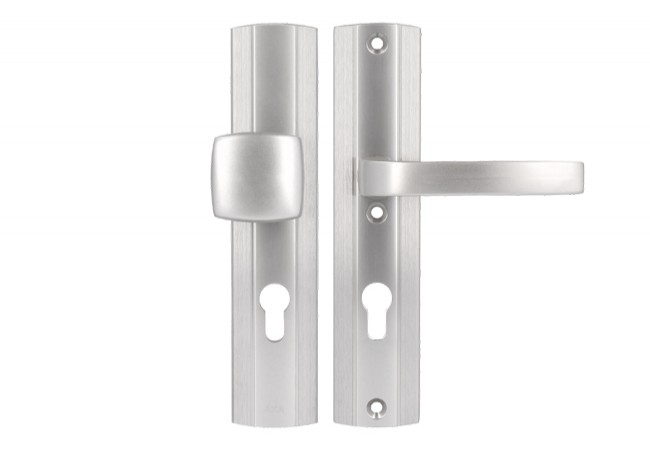 AXA PRESTIGE 72 WB Handle Set EN 1906 Class 3 Stainless Steel for 74?83mm Doors