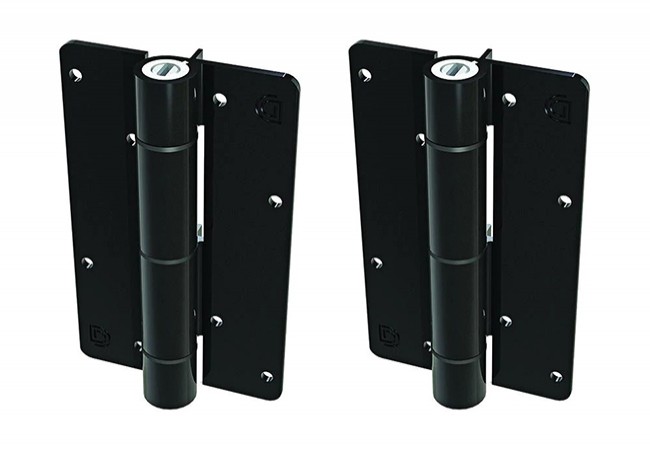KWIKFIT ALUMINIUM D&D KF3BL Self-Closing Gate Hinge Patented Adjustment 20kg Black