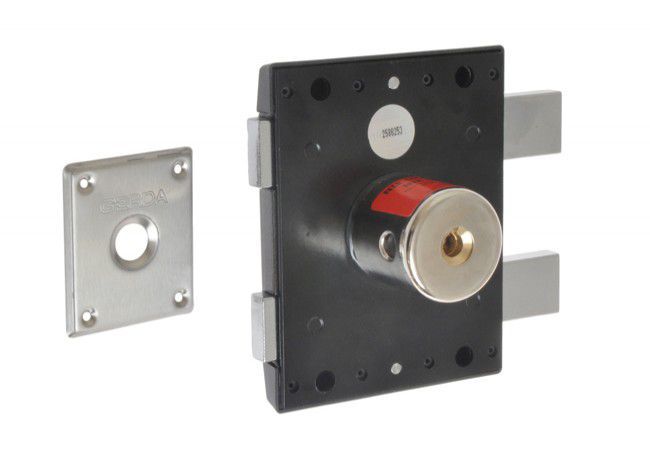 Gerda TYTAN ZX Surface-Mounted Lock Class C Certified Graphite Left-Hand 4 Keys