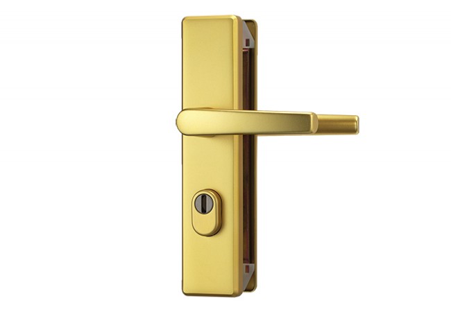 ABUS KLZS 714 BDR KW External Door Handle Security F3 Brass DIN EN 1906 SK2 Anti-Tear