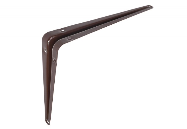 Building Bracket 225x200mm Steel Brown Bulk Pack of 20 for Shelving Support