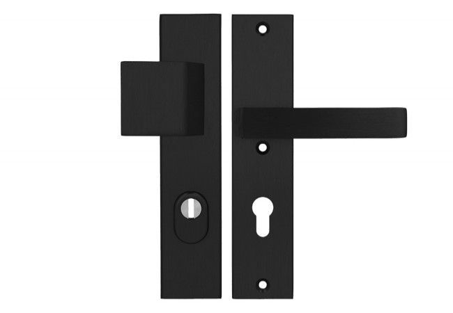 AXA ROYAL ++ 72 WB Lever Handle Set EN 1906 Class 3 FLEX Cylinder Guard F8 Black 74?83mm