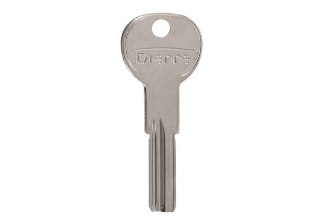 Dierre NEOS Blank Key OEM Profile Uncut Nickel-Plated for Cylinder Duplication
