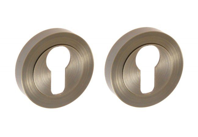 WB Round Escutcheon Patina ZnAl Screw-On Cover for Salix Larix Morus Handles