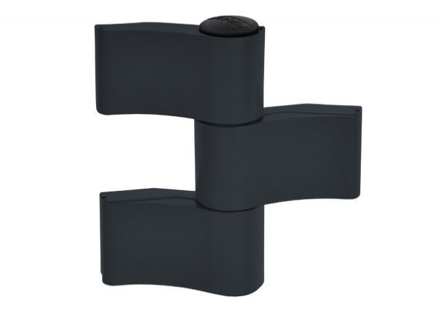 WALA WX 8010459 Hinge 3-Leaf Symmetrical EN 1935 Adjustable 160kg Anthracite RAL 7016